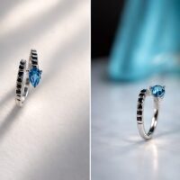 Azure Dew Wrap Ring