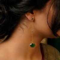 Emerald Cascade Drop Earrings