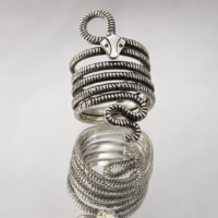 Serpent Coil Statement Ring