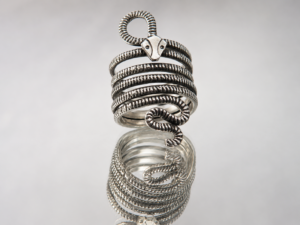 Serpent Coil Statement Ring