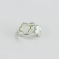 Ivory Clover Duo Ring