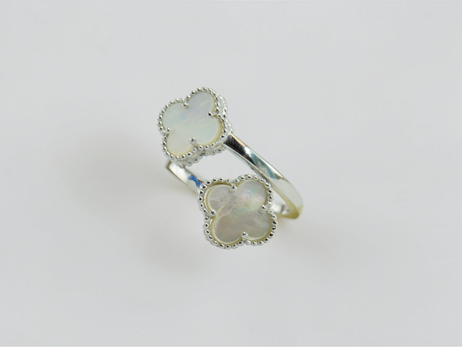 Ivory Clover Duo Ring - Image 4