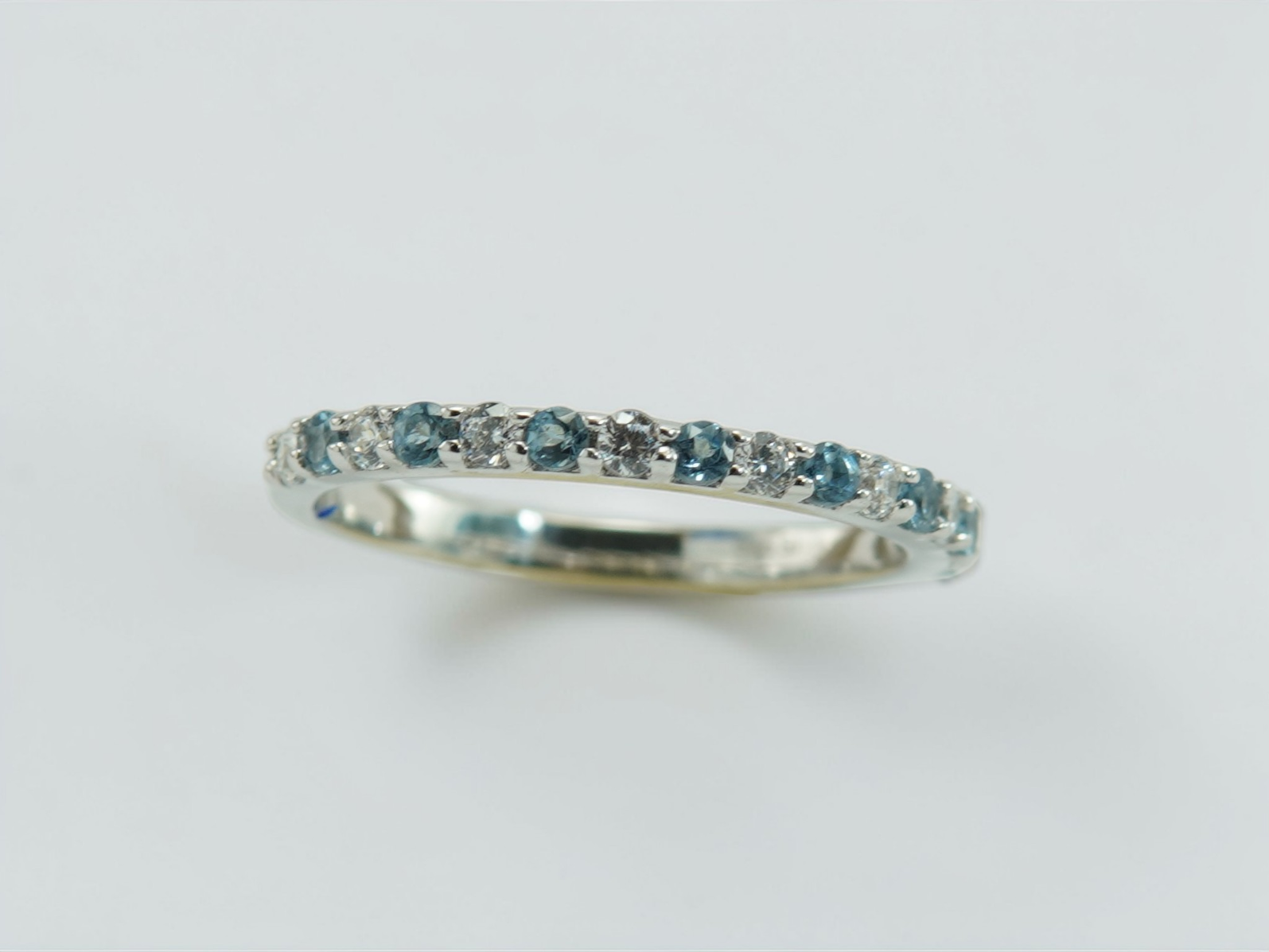 Azure Stardust Eternity Ring - Image 5