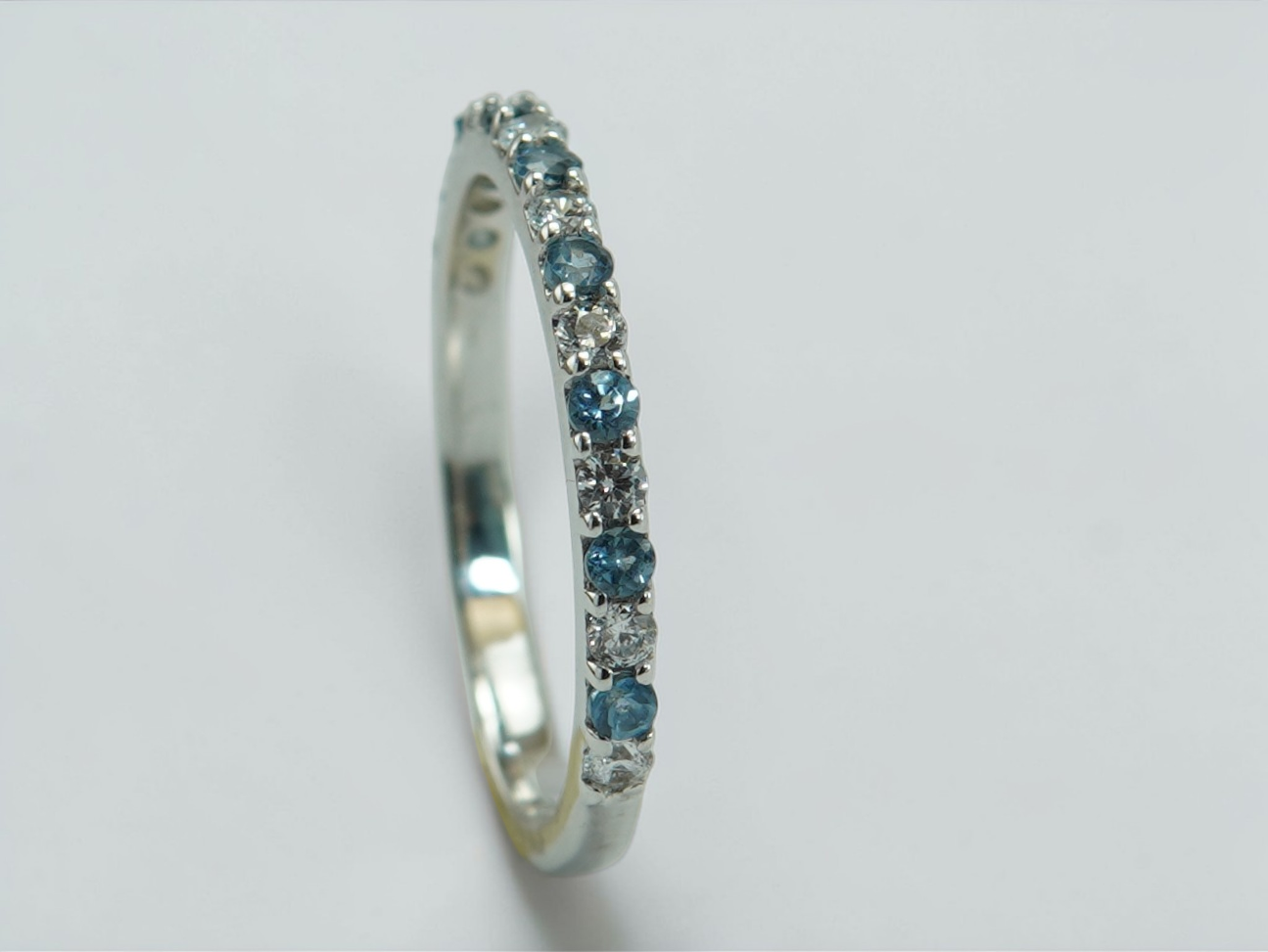Azure Stardust Eternity Ring - Image 3