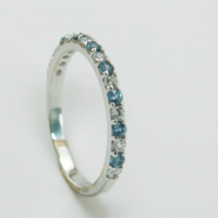 Azure Stardust Eternity Ring