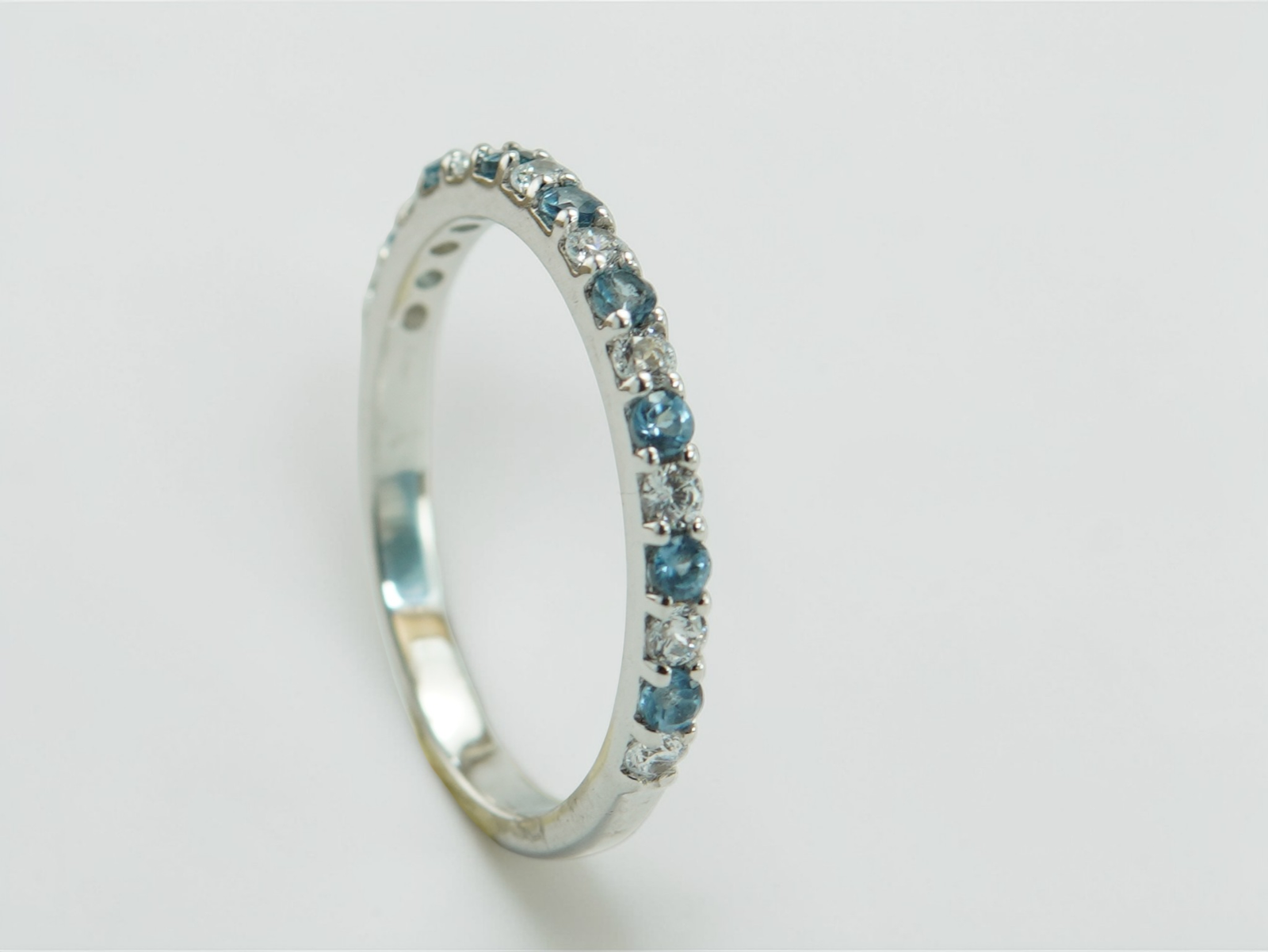 Azure Stardust Eternity Ring