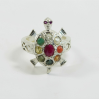 Navratna Turtle Ring