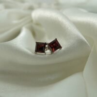 Crimson Royale Stud Earrings