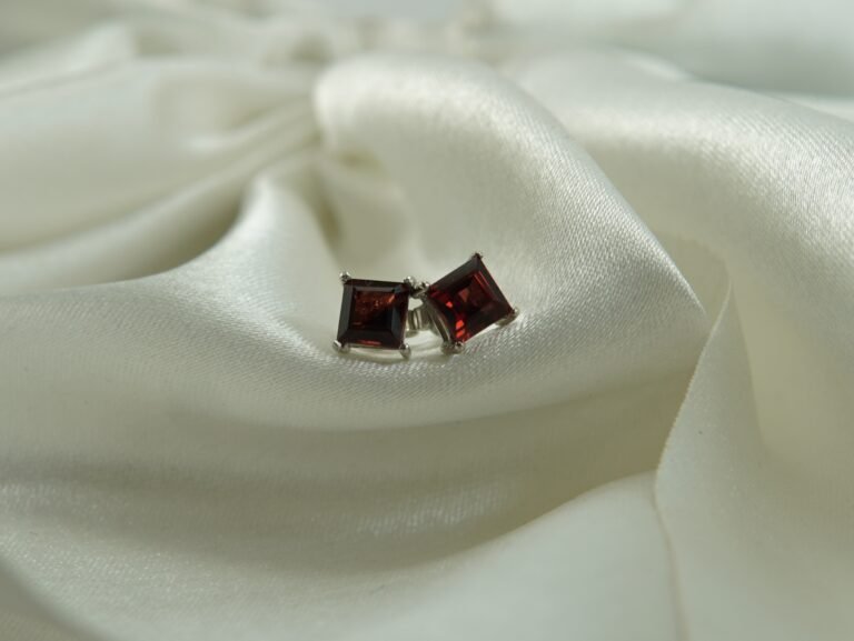 Crimson Royale Stud Earrings