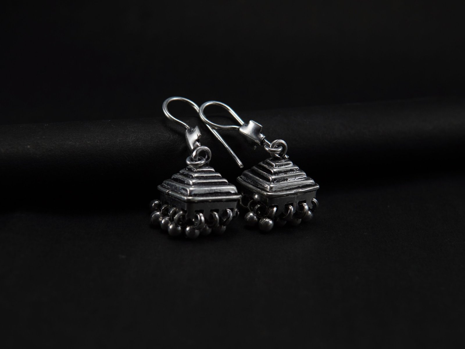 Heritage Pyramid Jhumka Earrings - Image 5