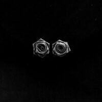 Midnight Rose Stud Earrings
