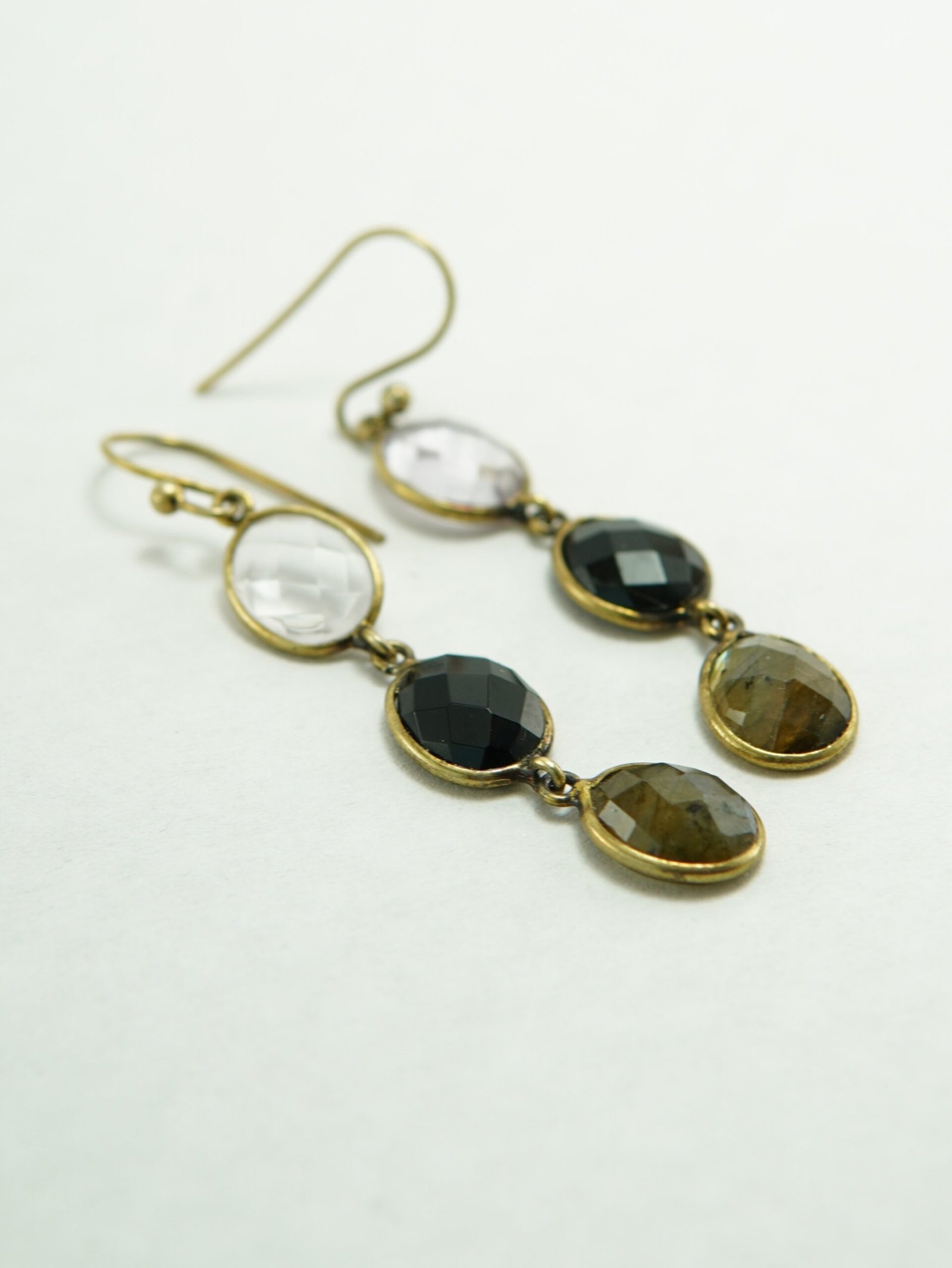 Midnight Harmony Gemstone Earrings - Image 3