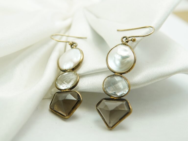 Moonstone Luxe Trio Earrings
